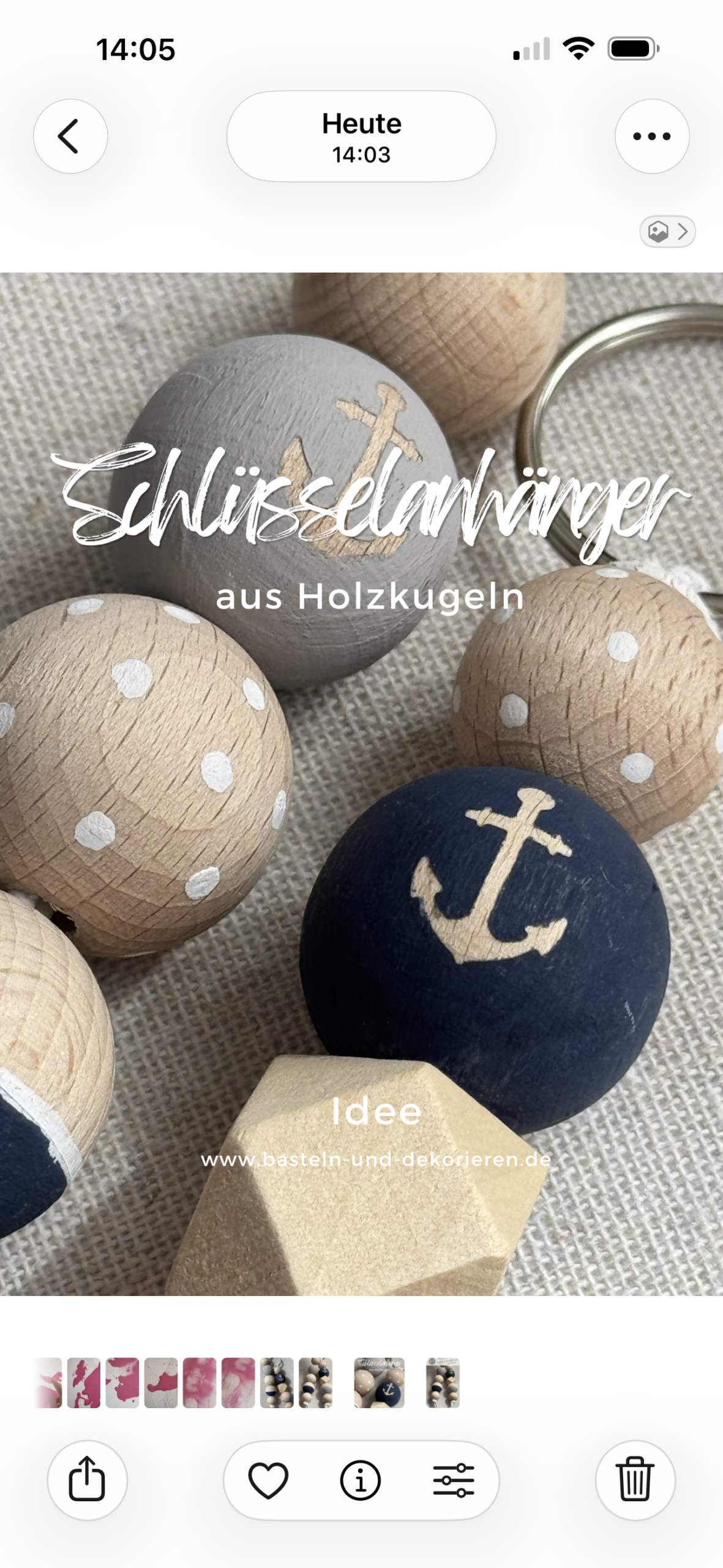 DIY-Schlüsselanhänger aus Holzkugeln – maritime Akzente zum Selbermachen