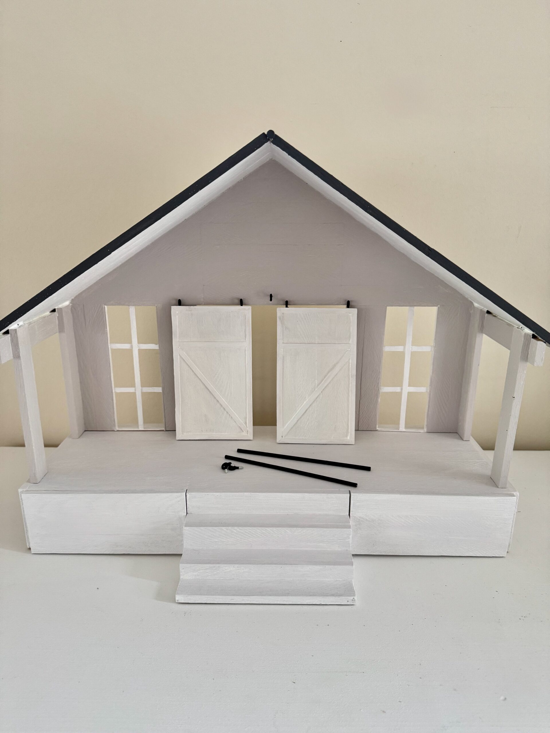 Wichtelchalet mit zwei Schiebetüren, bodentiefen Fenstern und Terrasse zum Selberbauen