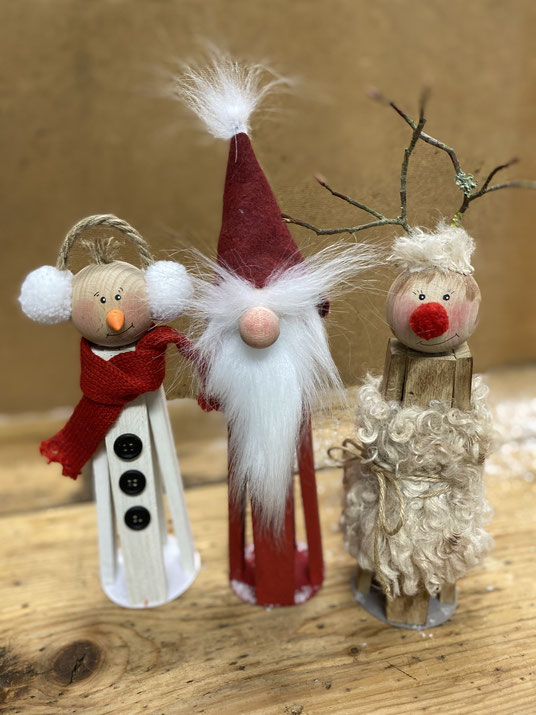 Klötzchen-Weihnachtsfiguren