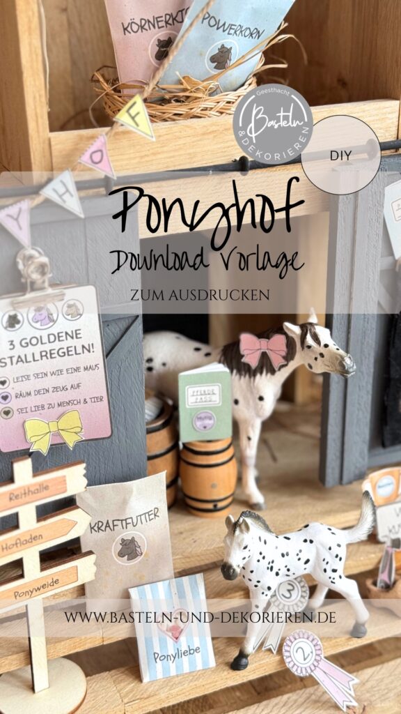 Wichtel ponyhof druckvorlage